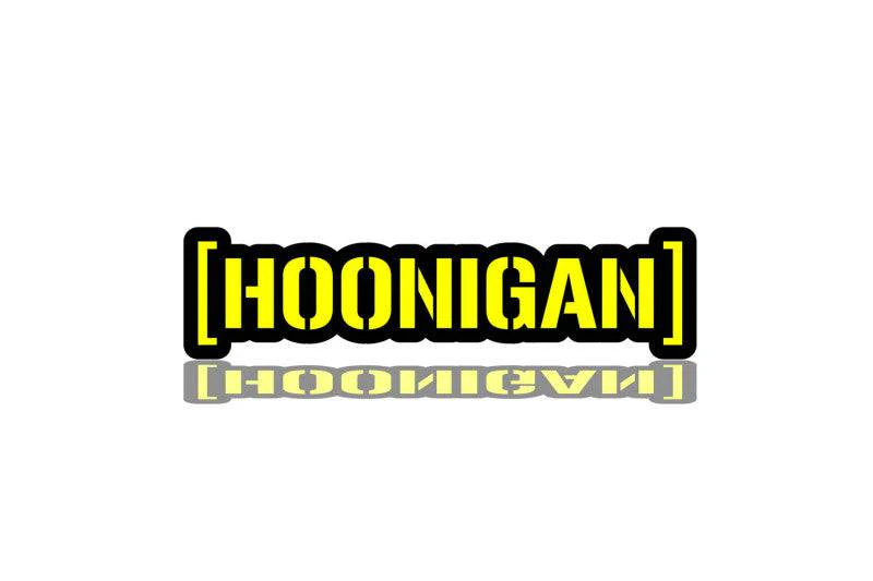 Hoonigan tailgate trunk rear emblem with Hoonigan logo Custom Rear Emblem decoinfabric