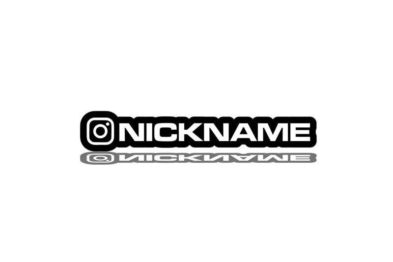 Instagram Nickname tailgate trunk rear emblem with Instagram Nickname logo Custom Rear Emblem decoinfabric