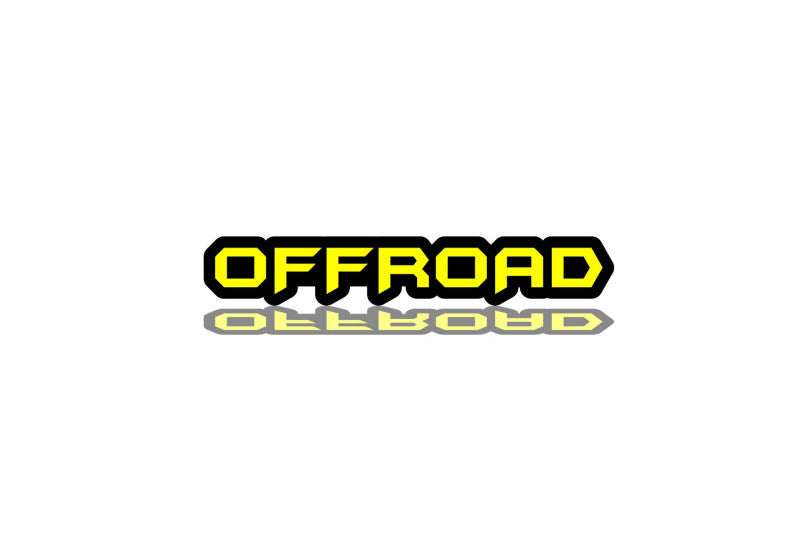 Radiator grille emblem with OFFROAD logo Custom design emblems decoinfabric