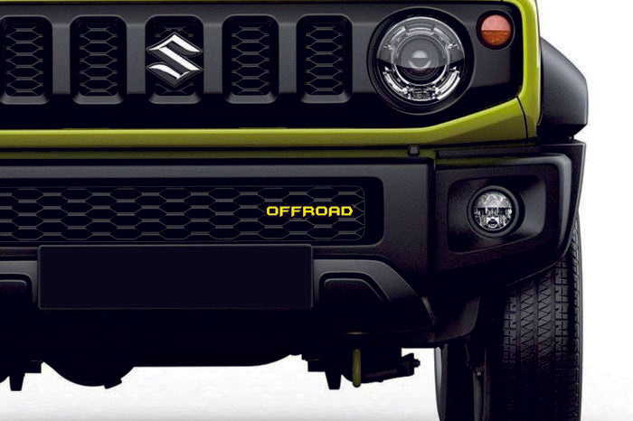 Radiator grille emblem with OFFROAD logo Custom design emblems decoinfabric