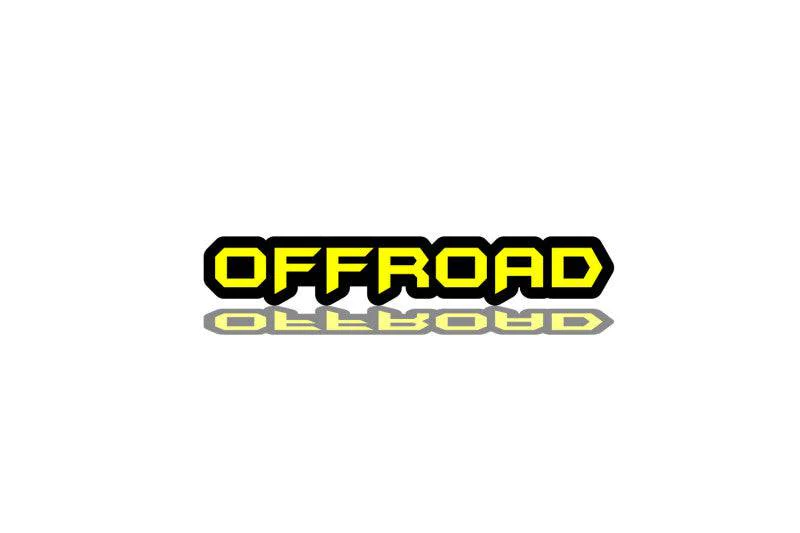 OFFROAD tailgate trunk rear emblem with OFFROAD logo Custom Rear Emblem decoinfabric
