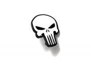 Radiator grille emblem with Punisher logo Custom design emblems decoinfabric
