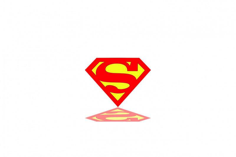 Superman tailgate trunk rear emblem with Superman logo