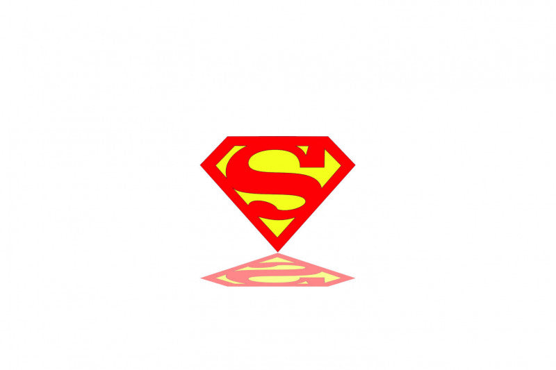 Radiator grille emblem with Superman logo - decoinfabric