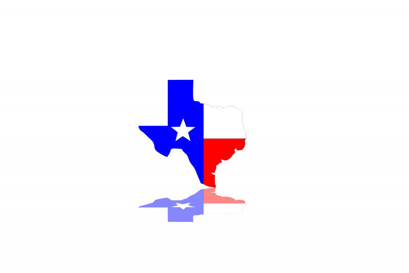 Radiator grille emblem with Texas logo - decoinfabric