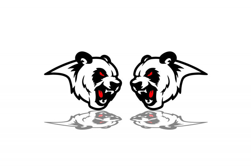 Car emblem badge for fenders with Panda logo Custom design emblems decoinfabric
