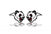 Car emblem badge for fenders with Panda logo Custom design emblems decoinfabric