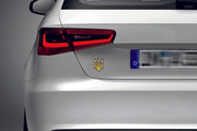 Coat of arms Ukraine tailgate trunk rear emblem with coat of arms Ukraine logo Custom Rear Emblem decoinfabric