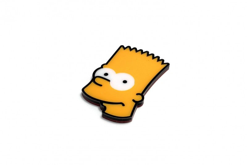 Car emblem badge with logo Bart Simpson Custom design emblems decoinfabric