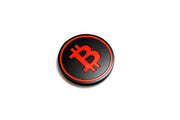 Car emblem badge with logo Bitcoin Custom design emblems decoinfabric