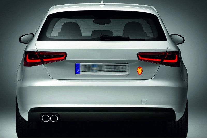Iron Man tailgate trunk rear emblem with Iron Man logo Custom Rear Emblem decoinfabric