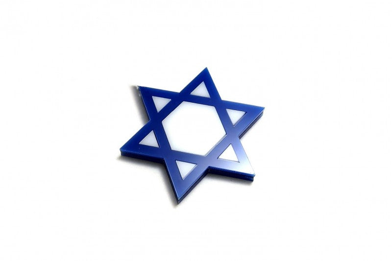 Car emblem badge with logo Star of David Custom design emblems decoinfabric