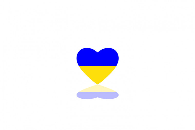 Ukraine heart tailgate trunk rear emblem with Ukraine heart logo Custom Rear Emblem decoinfabric
