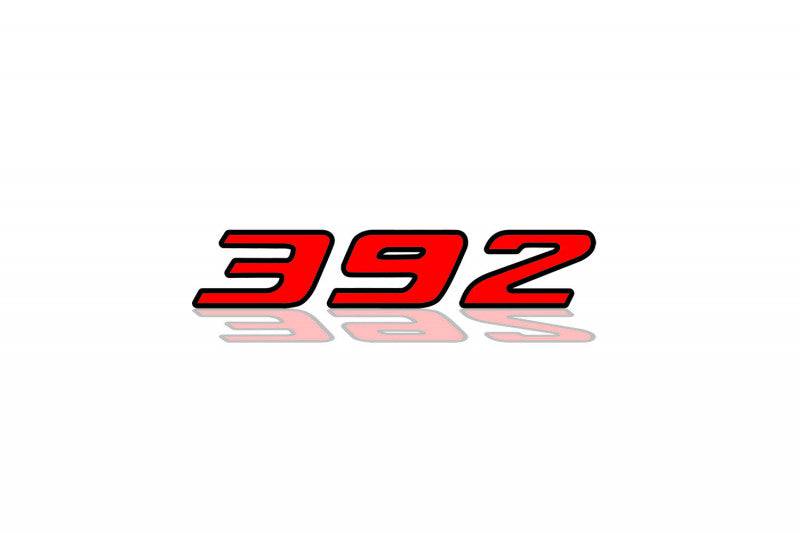 DODGE Challenger Radiator grille emblem with 392 logo (Big Size) Dodge emblems decoinfabric