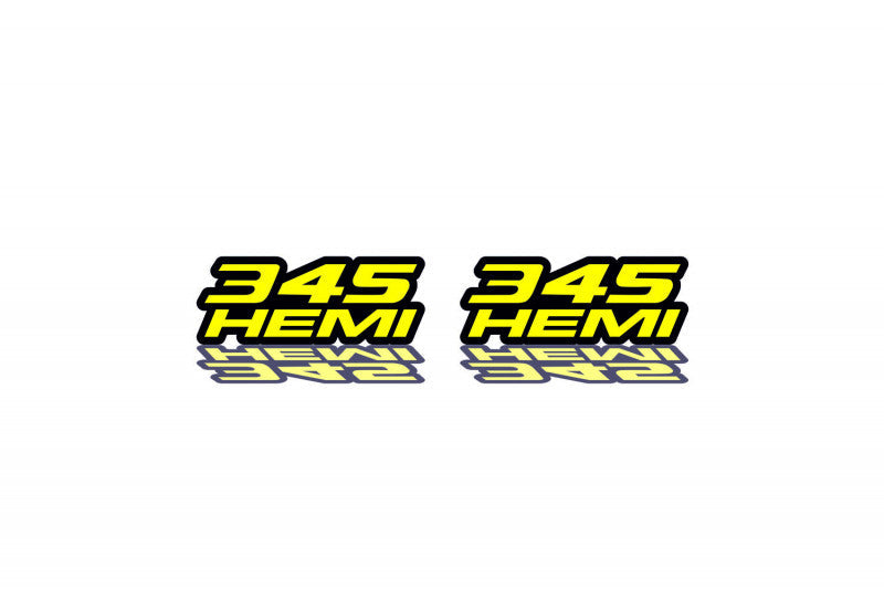 DODGE emblem for fenders with 345 HEMI logo (type 2)