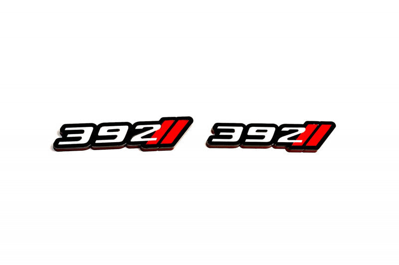 DODGE emblem for fenders with 392 + Dodge logo Dodge emblems decoinfabric BLACK WHITE