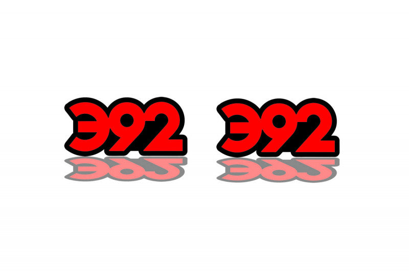 Dodge emblem for fenders with 392 logo (type 2) Dodge emblems decoinfabric BLACK RED
