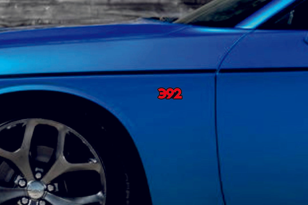 Dodge emblem for fenders with 392 logo (type 2) Dodge emblems decoinfabric