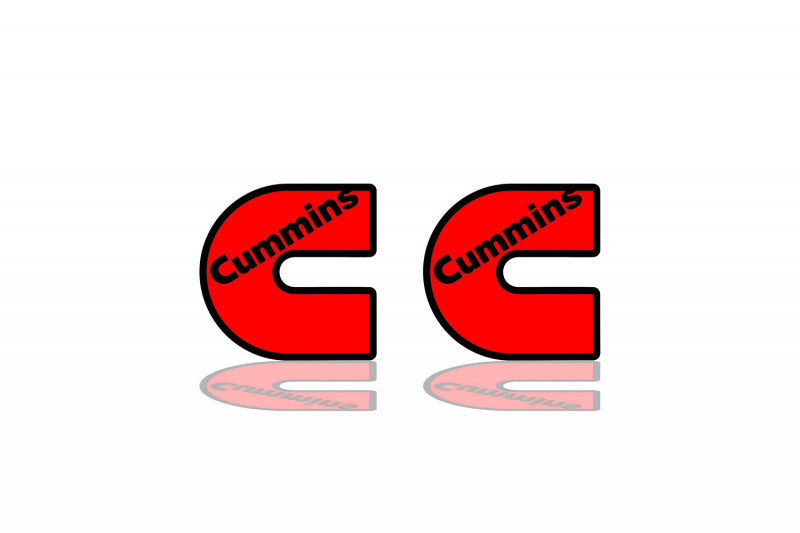 DODGE emblem for fenders with Cummins logo (type 2) - decoinfabric