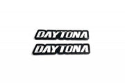 Dodge emblem for fenders with Daytona logo (Type 2) Dodge emblems decoinfabric BLACK WHITE