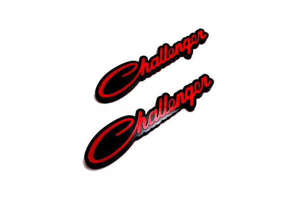 DODGE emblem for fenders with Dodge Challenger logo (type 2) - decoinfabric