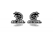 Dodge Emblem & Badges set with Hellcat 6.2L logo Dodge emblems decoinfabric BLACK WHITE