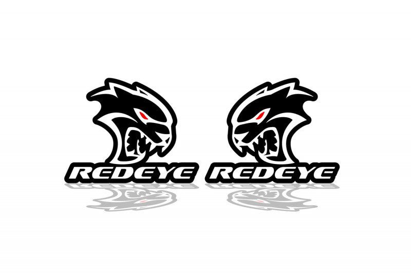 Dodge Emblem & Badges set with Hellcat + Redeye logo Dodge emblems decoinfabric BLACK WHITE