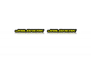 DODGE emblem for fenders with Jailbreak logo Dodge emblems decoinfabric BLACK YELLOW