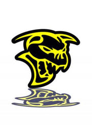 Dodge Emblem & Badge Set - Grille and Tailgate Ghoul logo Dodge emblems decoinfabric YELLOW