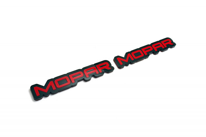 Dodge Emblem & Badges set with Mopar logo Dodge emblems decoinfabric BLACK RED