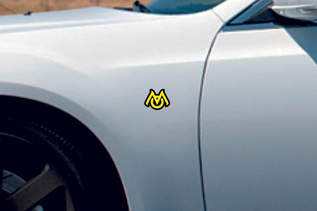 Dodge Emblem & Badges set with Mopar logo (Type 6) Dodge emblems decoinfabric