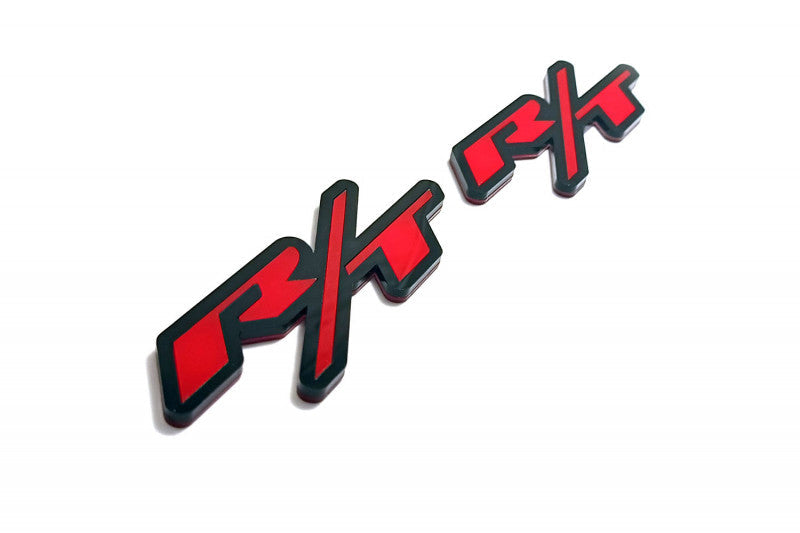 Dodge Emblem & Badges set with R/T logo Dodge emblems decoinfabric BLACK RED
