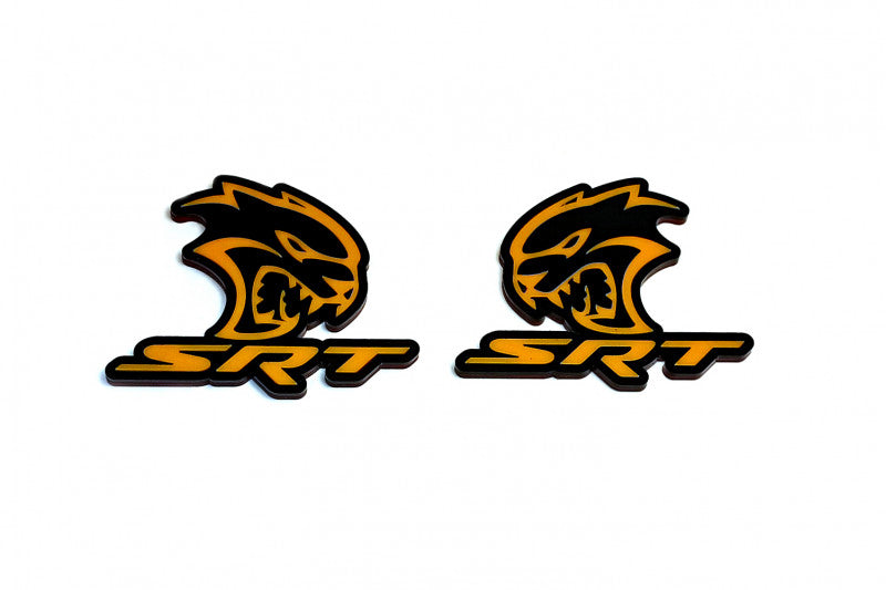 DODGE emblem for fenders with SRT Hellcat logo (type 4) - decoinfabric