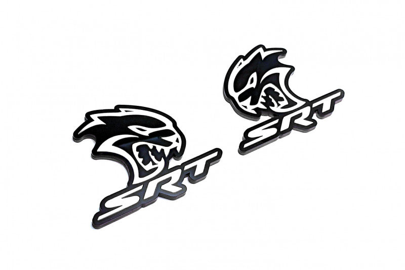 DODGE emblem for fenders with SRT Hellcat logo (type 4) Dodge emblems decoinfabric