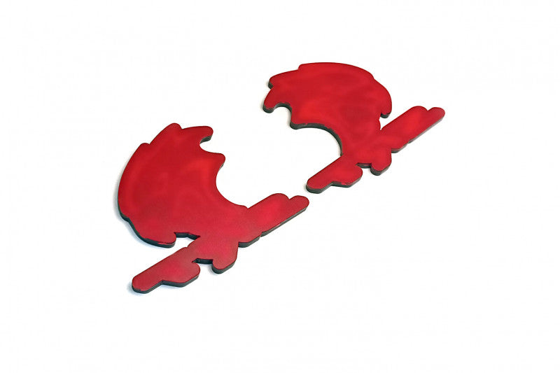 DODGE emblem for fenders with SRT Hellcat logo (type 4) Dodge emblems decoinfabric
