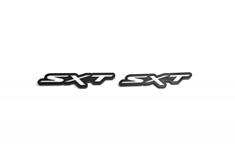 Dodge emblem for fenders with SXT logo Dodge emblems decoinfabric BLACK WHITE