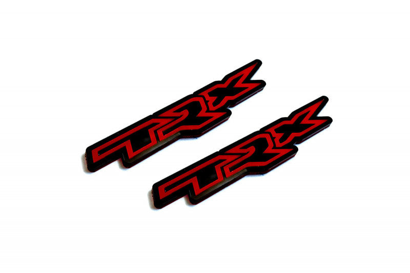 Dodge Emblem & Badges set with TRX logo Dodge emblems decoinfabric BLACK RED