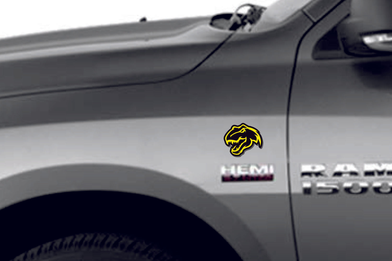 Dodge emblem for fenders with TRX logo (Head) Dodge emblems decoinfabric