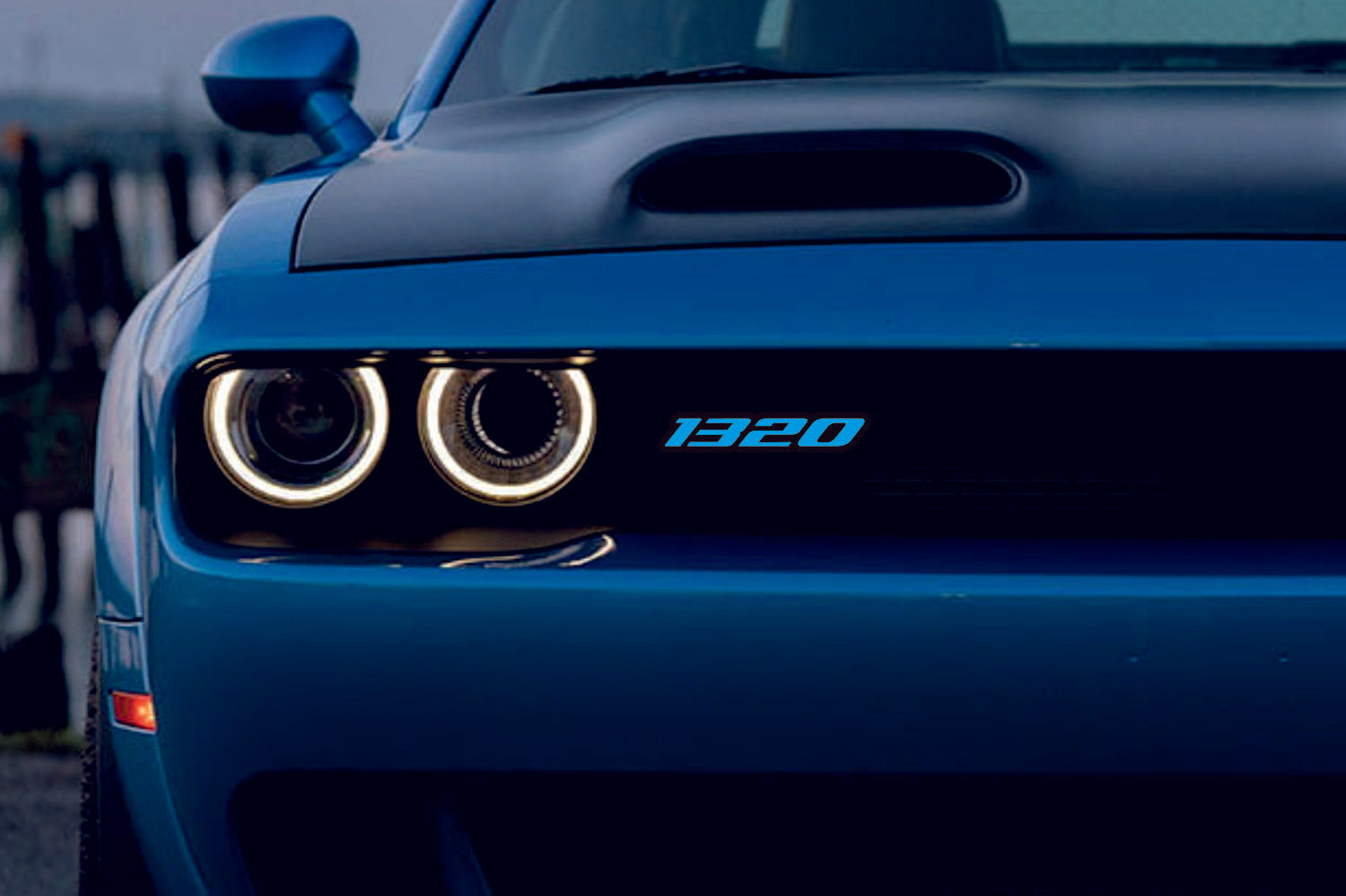 Dodge Emblem & Badge Set - Grille and Tailgate 1320 logo Dodge emblems decoinfabric BLUE