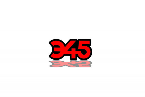 DODGE Radiator grille emblem with 345 logo (type 3) - decoinfabric