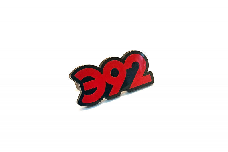 Dodge Radiator grille emblem with 392 logo (type 2) Dodge emblems decoinfabric BLACK RED