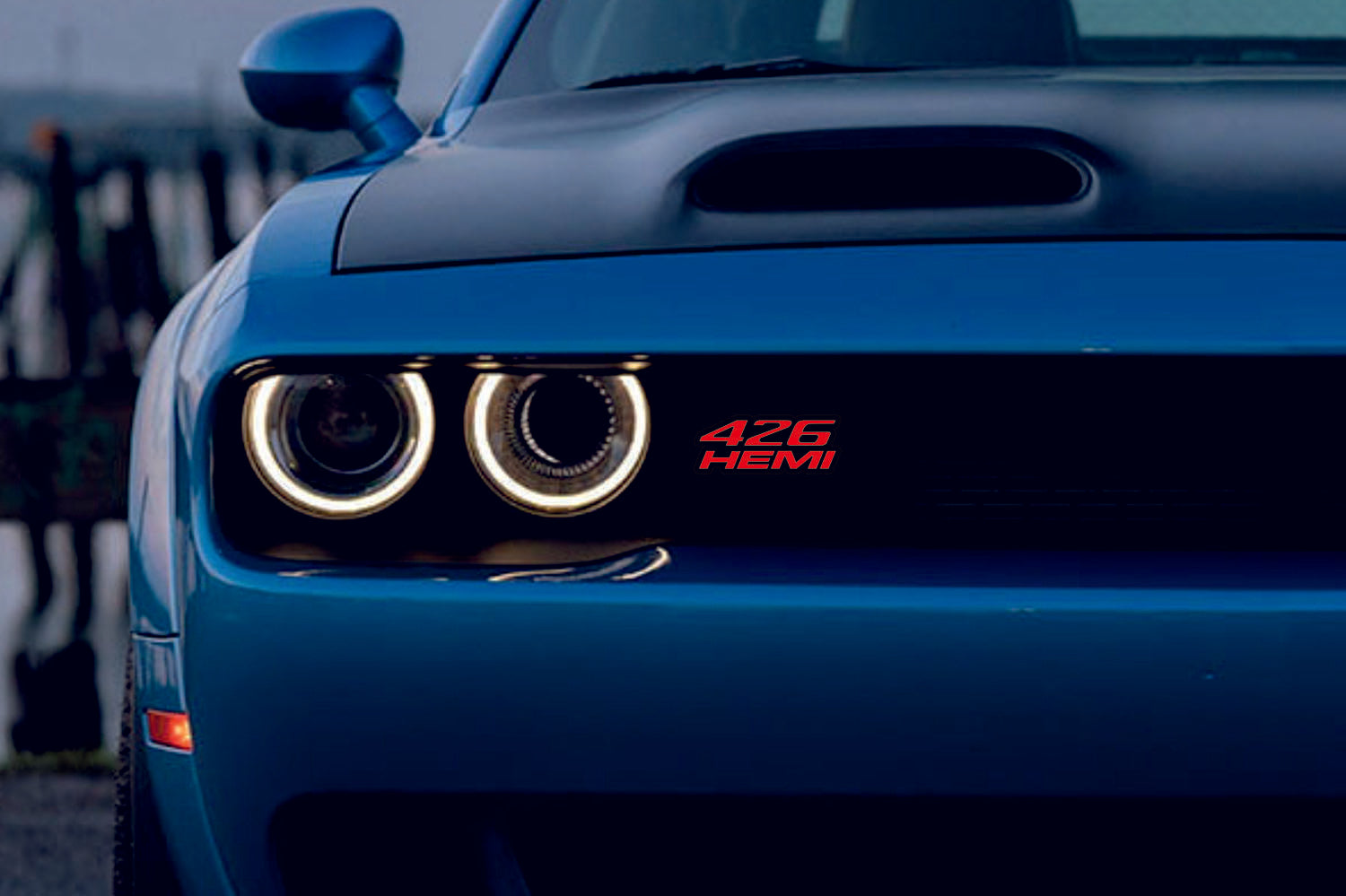 Dodge Emblem & Badge Set - Grille and Tailgate 426HEMI logo (Type 2) Dodge emblems decoinfabric