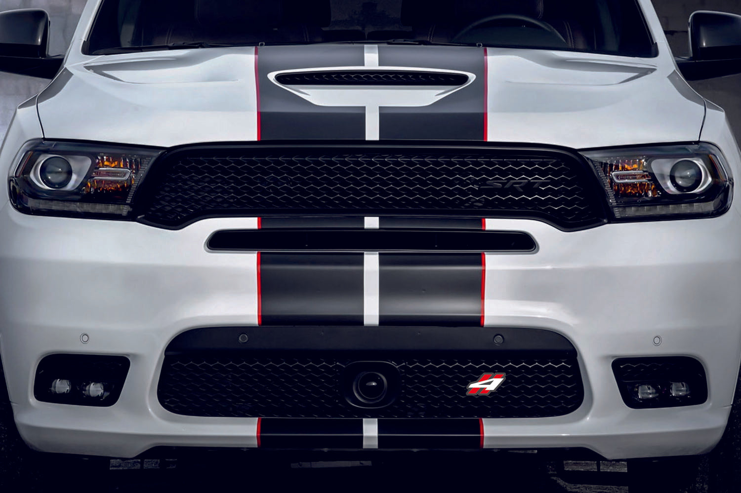Dodge Emblem & Badge Set - Grille and Tailgate 4WD logo Dodge emblems decoinfabric