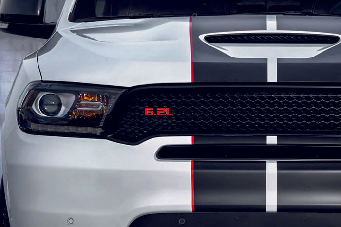 Dodge Emblem & Badges set with 6.2L logo (Type 2) Dodge emblems decoinfabric