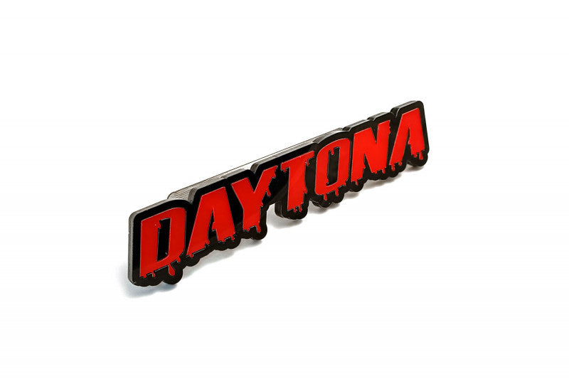 DODGE Radiator grille emblem with Daytona BLOOD logo Dodge emblems decoinfabric