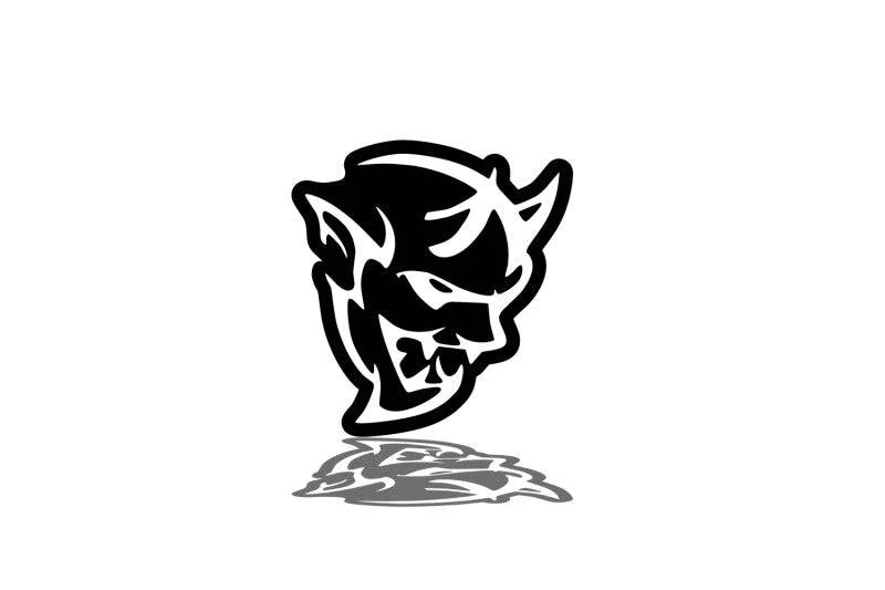 Dodge tailgate trunk rear emblem with Demon logo Dodge emblems decoinfabric