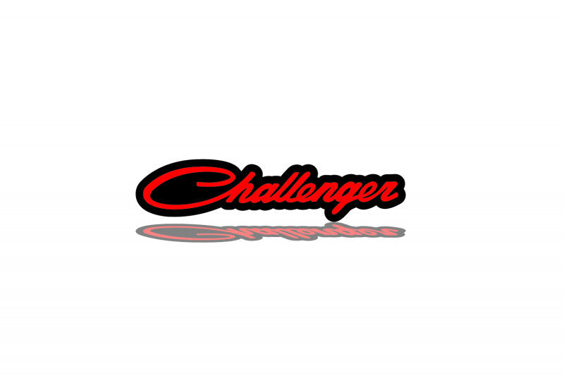 DODGE Radiator grille emblem with Dodge Challenger logo (type 2) - decoinfabric