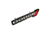 DODGE Radiator grille emblem with Dodge logo Dodge emblems decoinfabric BLACK WHITE