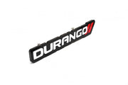 Dodge Radiator grille emblem with Durango logo (type 2) Dodge emblems decoinfabric BLACK WHITE