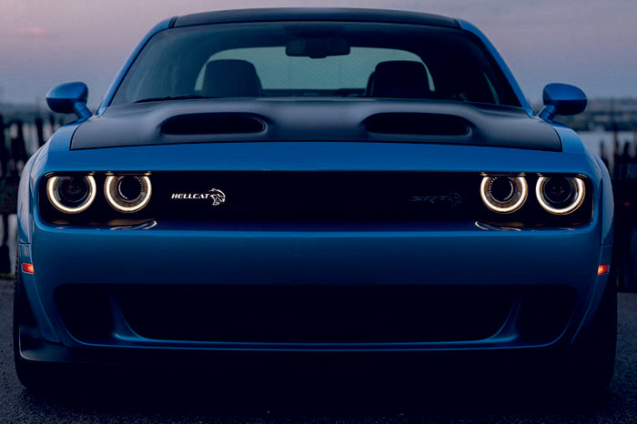 Dodge Emblem & Badges set with Hellcat logo (Type 2) Dodge emblems decoinfabric